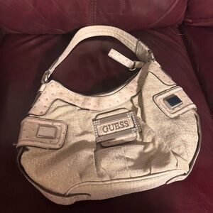 GUESS Light Tan/Cream Shoulder Bag